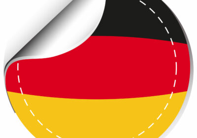 Sticker design for Germany flag Sticker design for Germany flag illustration